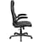 Global Industrial Racing/Gaming Chair, Mid Back, Synthetic Leather, Black/Gray 695854GY - alternate 2